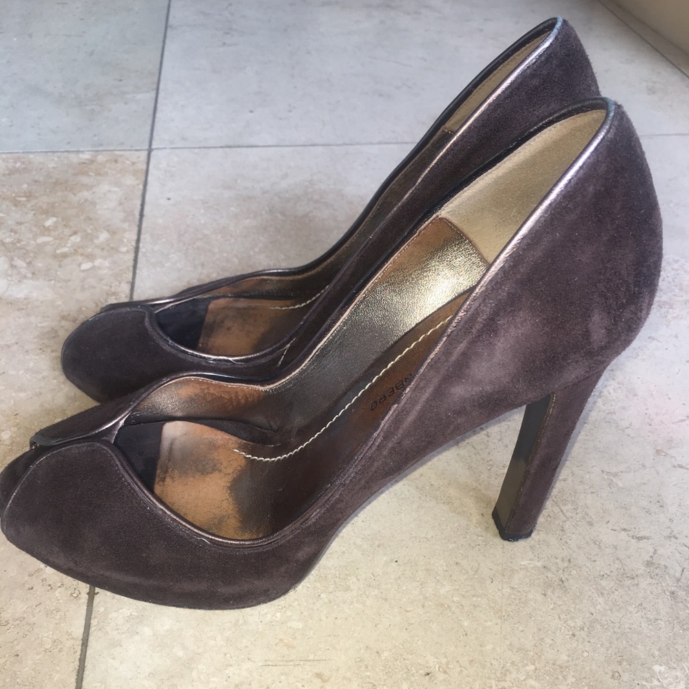 Diane von Furstenberg peep toe heel size 9